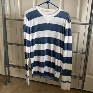 American Eagle - Vintage Fit - Long Sleeve Thermal - Blue & White